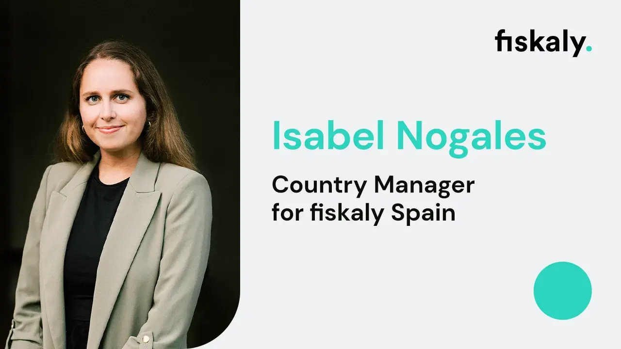 A picture of Isabel Nogales, new country manager for fiskaly in Spain