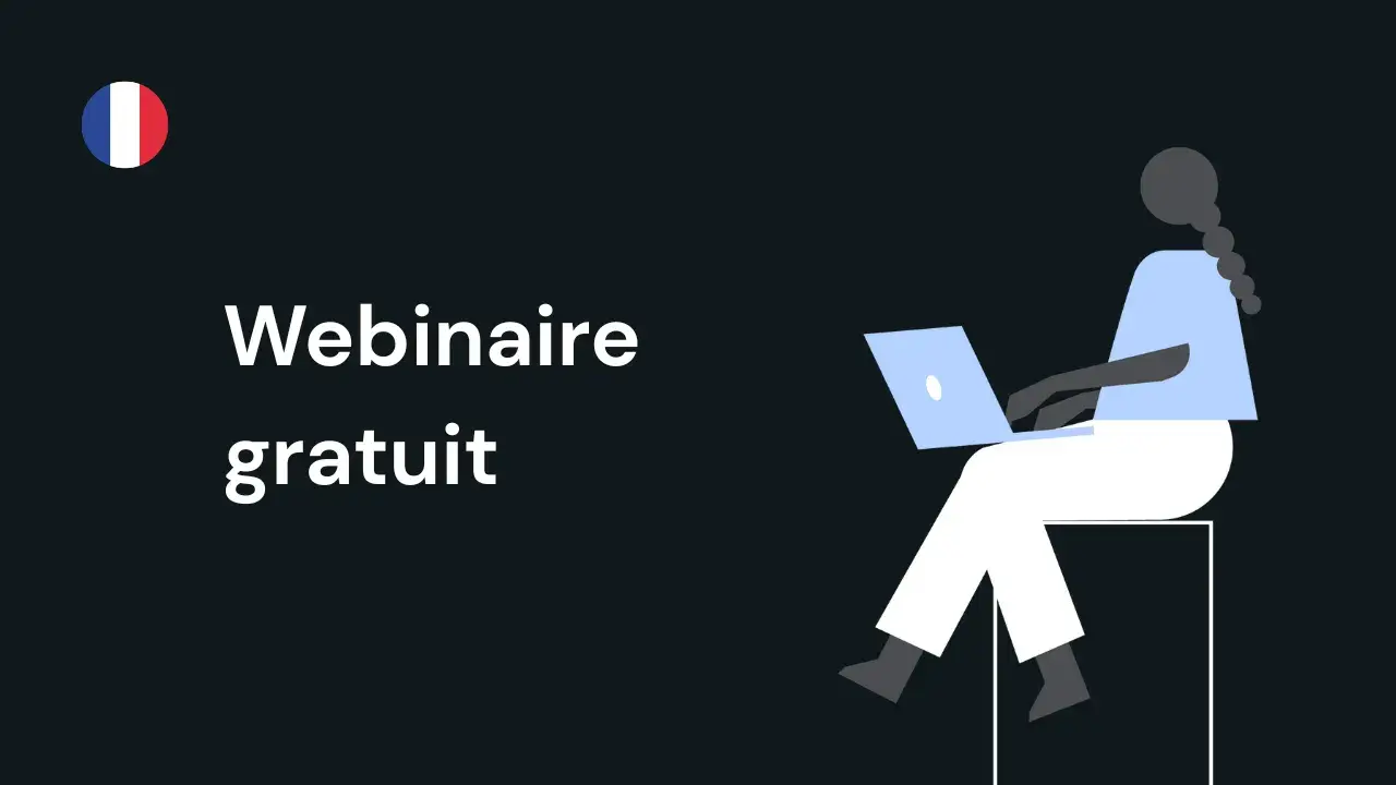 Illustration dans le style de fiskaly pour promouvoir un webinaire gratuit