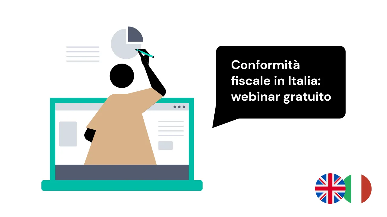 Illustrazione del webinar gratuito di fiskaly